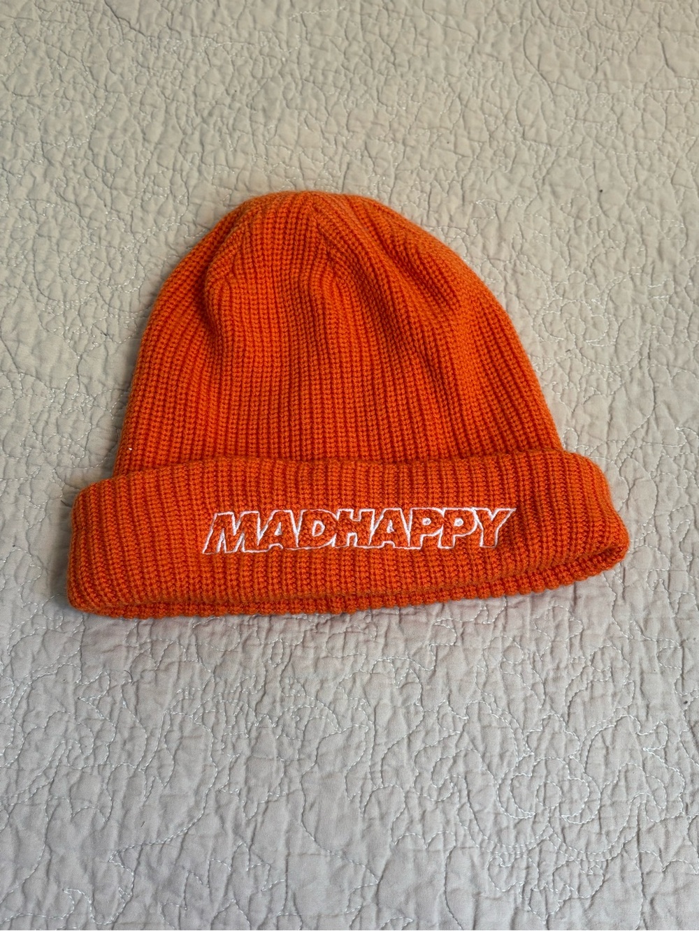 Madhappy orange Women’s Beanie- cozy hat